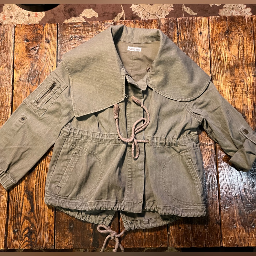 Hang Ten khaki green casual jacket XS